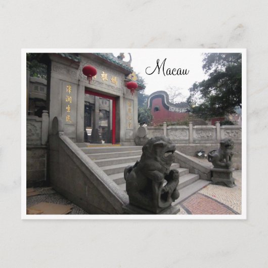 a-ma-tempelpoort briefkaart (Voorkant)