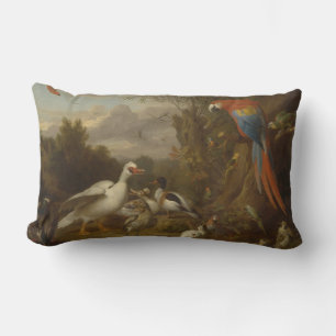A Macaw Ducks Parrots and Other Birds in a Landsca Kussen
