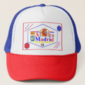 A. Madrid 12 Kappe Trucker Pet (Voorkant)