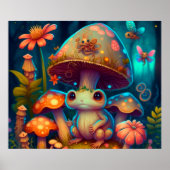 A magic mushroom frog              poster (Voorkant)