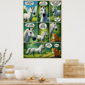 A Magical Encounter with a Talking Cat Poster (Keuken)