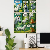 A Magical Encounter with a Talking Cat Poster (Thuiskantoor)
