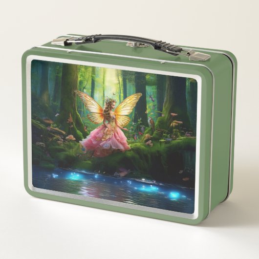 A magical fairy in the woodland forest (Achterkant)