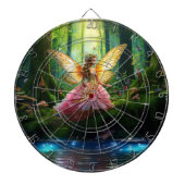 A magical fairy woodland forest dartbord (Voorkant)