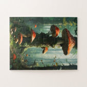 a magical forest, mushrooms, a mystical forest, to legpuzzel (Horizontaal)