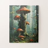 a magical forest, mushrooms, a mystical forest, to legpuzzel (Verticaal)