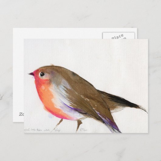 A magical little robin called Wisp 2011 Briefkaart (Voorkant / Achterkant)