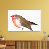 A magical little robin called Wisp 2011 Canvas Afdruk (Insitu (Woonkamer))