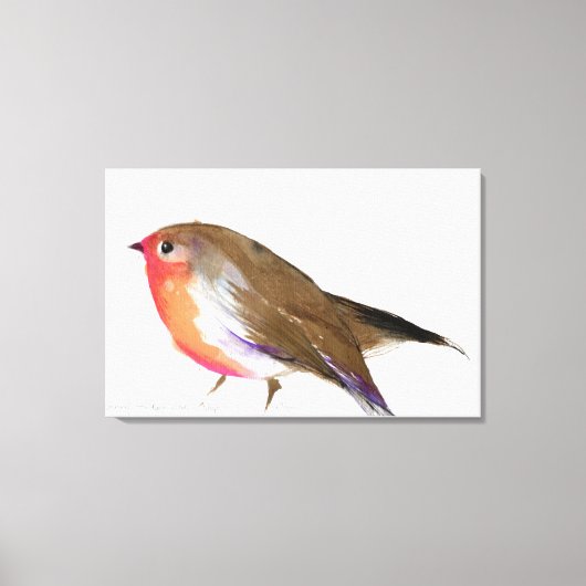 A magical little robin called Wisp 2011 Canvas Afdruk (Voorkant)