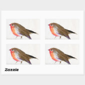 A magical little robin called Wisp 2011 Rechthoekige Sticker (Vel)