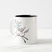 A Magical Unicorn Tweekleurige Koffiemok (Voorkant links)