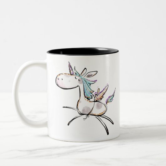 A Magical Unicorn Tweekleurige Koffiemok (Links)