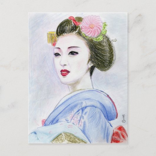 A MAIKO GIRL BRIEFKAART (Voorkant)