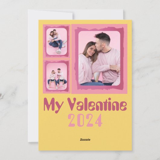 A-Maize-ing Liefde: Schattige Malse Foto Valentijn Feestdagenkaart (Achterkant)