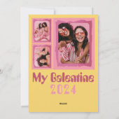 A-Maize-ing Vriend: Corny Foto Galentine's Day Feestdagenkaart (Achterkant)