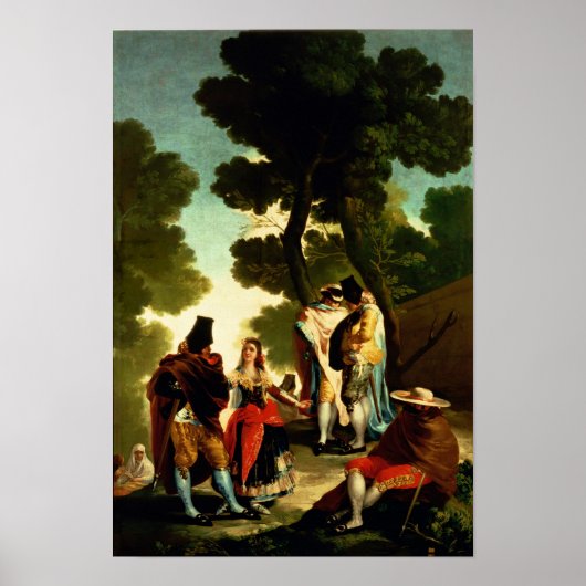 A Maja and Gallants, 1777 Poster (Voorkant)