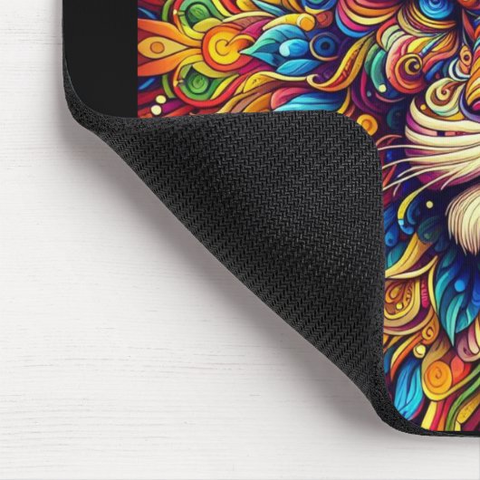 A Majestic Lion - Mouse Pad Muismat (Hoek)