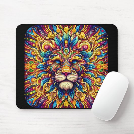 A Majestic Lion - Mouse Pad Muismat (Met muis)