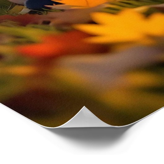 A Mama Horse and her Foal in Autumn Poster (Hoek)