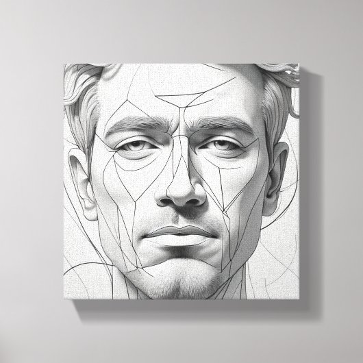 A MAN CANVAS AFDRUK (Voorkant)