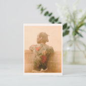 " A Man Tattoo " 刺 本 met " の " ,  met " 男 " , " A  Briefkaart (Staand voorkant)