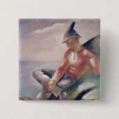 A Man Vierkante Button 5,1 Cm (Voorkant)