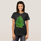 A Mandelbrot Christas Tree With Red & Green Bulbs T-shirt (Voorkant volledig)