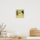 A Maori blaast de krayvis Poster (Keuken)
