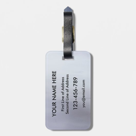 A Mari Usque ad Mare Bagagelabel, Canada Bagagelabel (Achterkant verticaal)