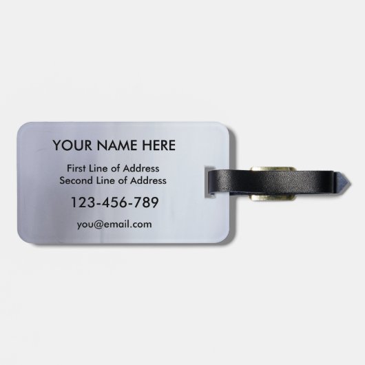 A Mari Usque ad Mare Bagagelabel, Canada Bagagelabel (Achterkant horizontaal)