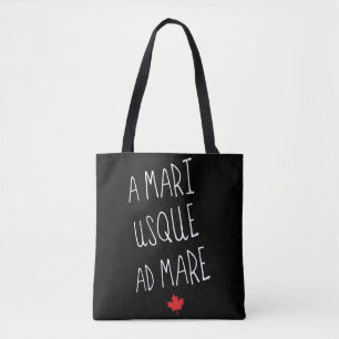 A Mari Usque ad Mare Grocery Bag, Canada Tote Bag