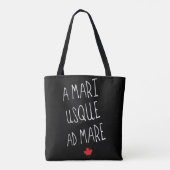 A Mari Usque ad Mare Grocery Bag, Canada Tote Bag (Achterkant)