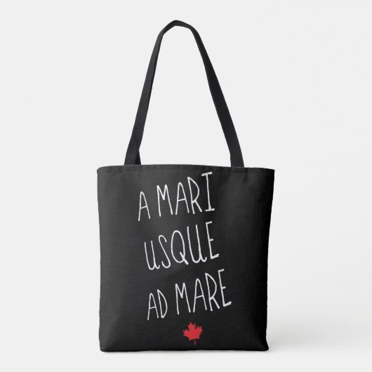 A Mari Usque ad Mare Grocery Bag, Canada Tote Bag (Achterkant)