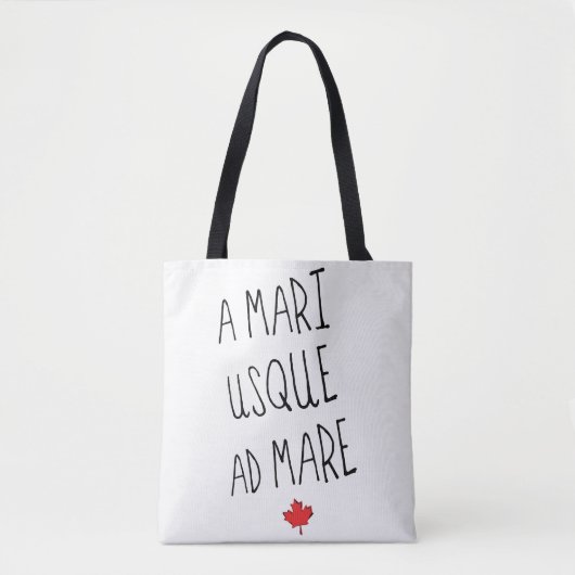 A Mari Usque ad Mare Grocery Bag, Canada Tote Bag (Voorkant)