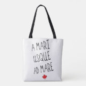 A Mari Usque ad Mare Grocery Bag, Canada Tote Bag (Achterkant)