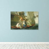 A Married Sailor's Adieu, c.1800 (olie op het pane Canvas Afdruk (Insitu (Houten vloer))
