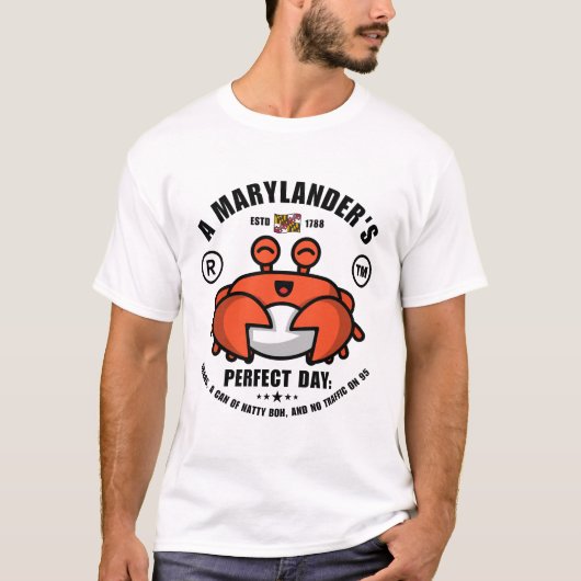 A Marylander's perfect day T-shirt (Voorkant)