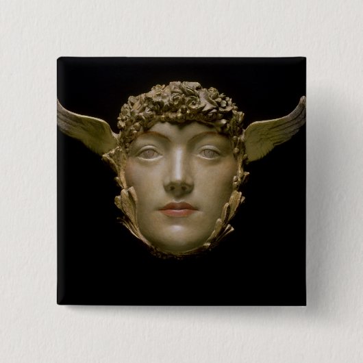 A Masker, c.1897 Vierkante Button 5,1 Cm (Voorkant)