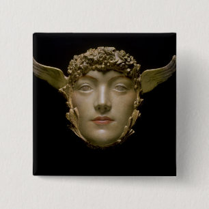 A Masker, c.1897 Vierkante Button 5,1 Cm