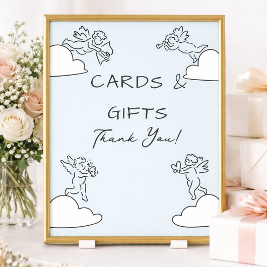 A Match Made In Heaven Cards & Gifts Bridal Shower Poster