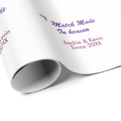 A match made in heaven purple mauve since year nam cadeaupapier (Rol Hoek)