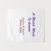 A match made in heaven purple mauve since year nam wandkleed (Voorkant (horizontaal))