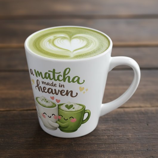 A Matcha Made in Heaven Cute Funny Pun Latte Mok