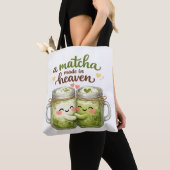 A Matcha Made in Heaven Cute Funny Pun Tote Bag (Dichtbij)