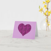 A-MAZE HEART (MAGENTA) KAART (Gele Bloem)