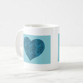 A-MAZE-ING HART (BLAUWGROEN) KOFFIEMOK (Voorkant links)