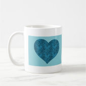 A-MAZE-ING HART (BLAUWGROEN) KOFFIEMOK (Links)