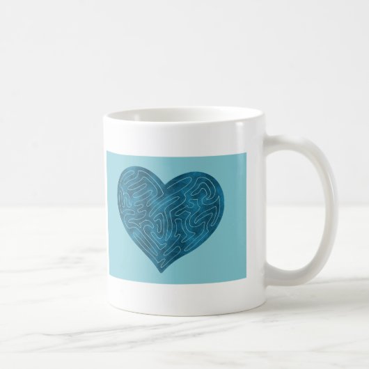 A-MAZE-ING HART (BLAUWGROEN) KOFFIEMOK (Rechts)