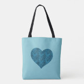 A-MAZE-ING HART (BLAUWGROEN) TOTE BAG (Achterkant)