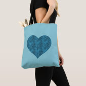 A-MAZE-ING HART (BLAUWGROEN) TOTE BAG (Dichtbij)